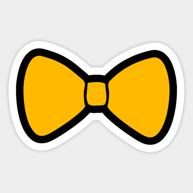 Cute Simple Yellow Bow Sticker by XOOXOO